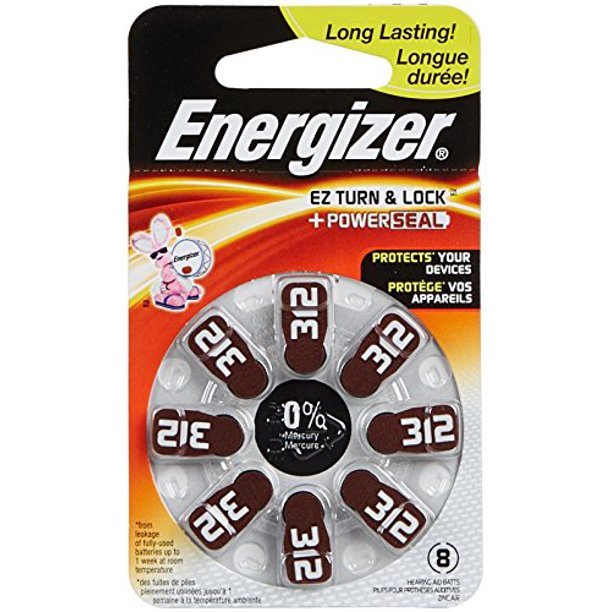 12 Pack Energizer Size 312 EZ Turn &  Lock Longest Lasting ...