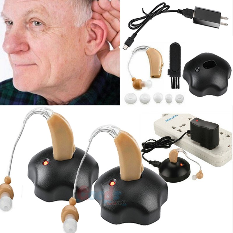 2 Rechargeable Digital Hearing Aid Severe Loss Invisible ...
