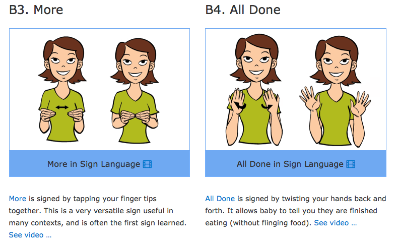 Baby sign language â¢ Kristen Thompson