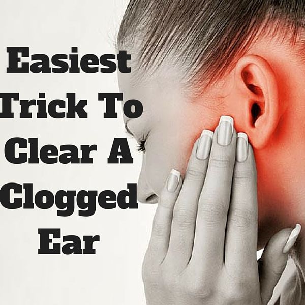 Check out the easiest trick to clear a clogged ear!
