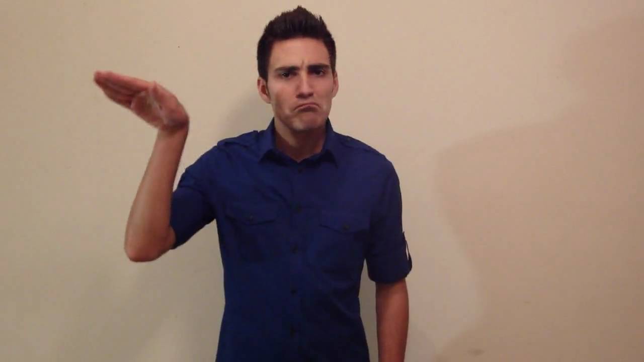 dont know in american sign language youtube