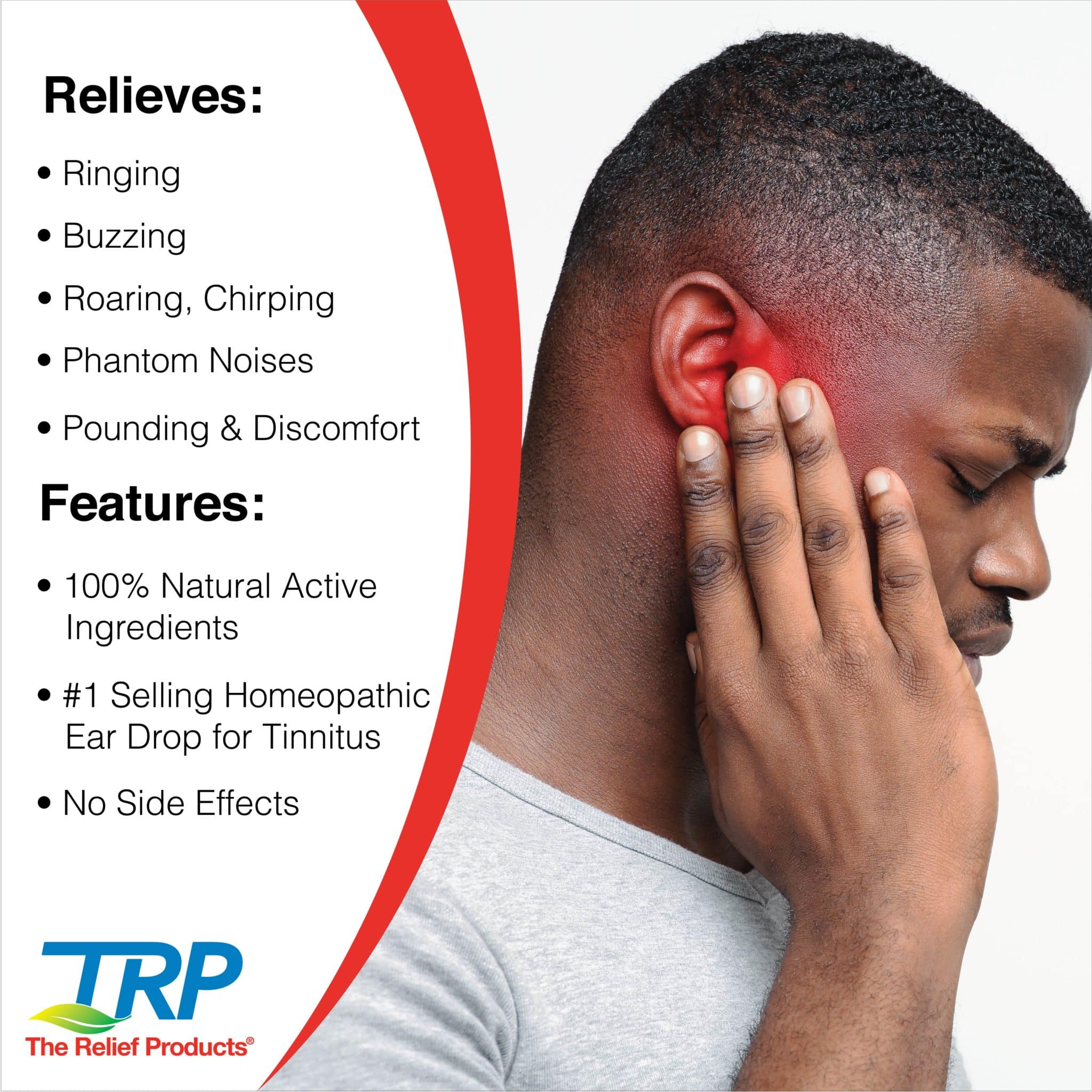 Ear Ring Relief Drops and Tablets for tinnitus symptoms