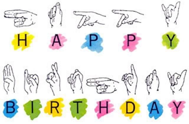 Happy Birthday in ASL