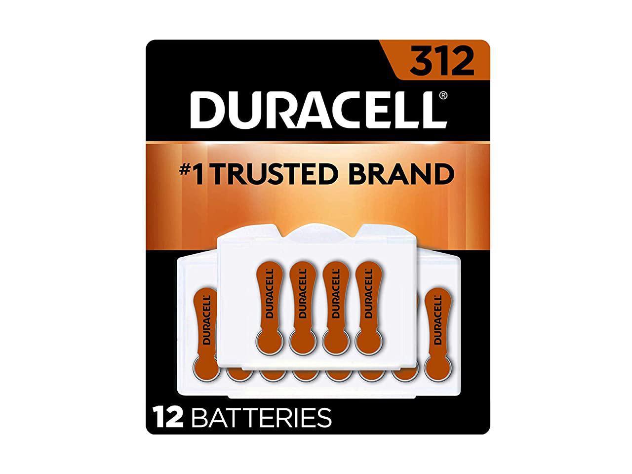 Hearing Aid Batteries Size 312 brown long lasting battery with EasyTab ...