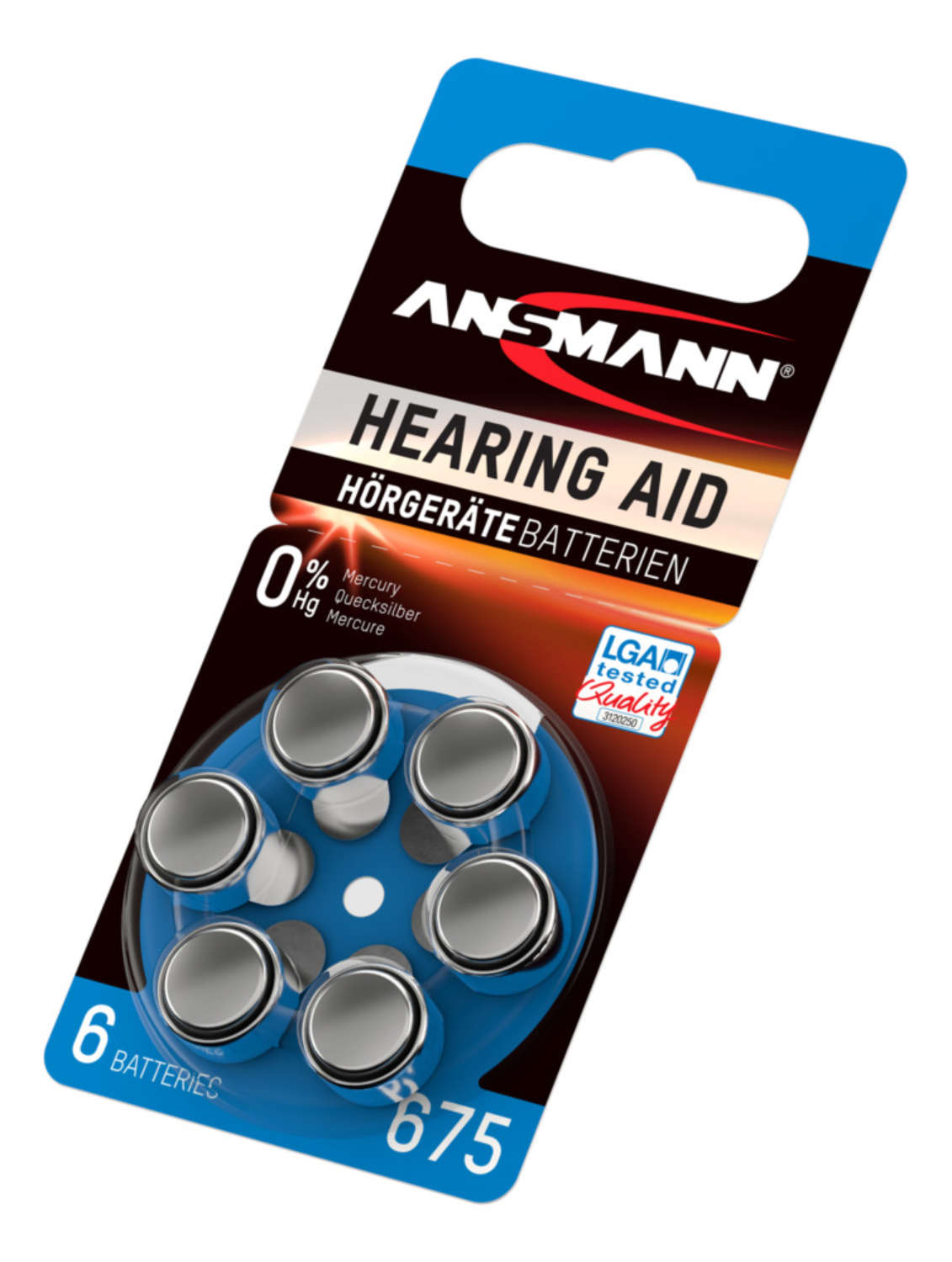 Hearing Aid batteries Type 675 / PR44