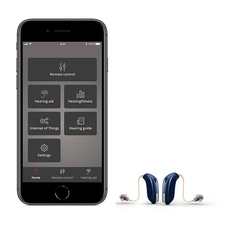 Hearing aids connected directly to your iPhone®