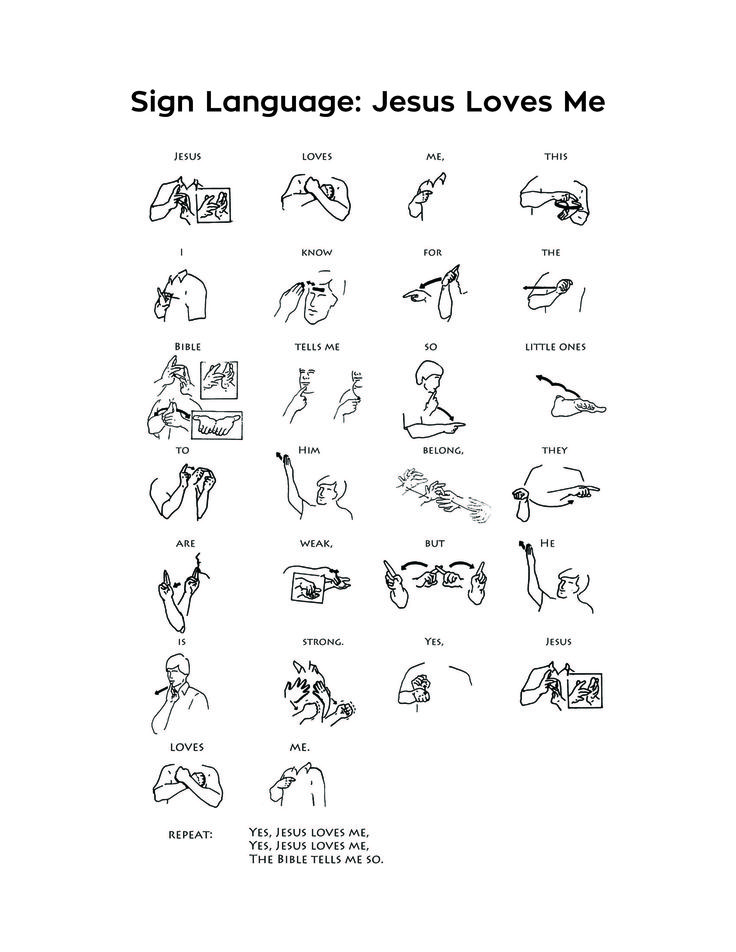 Meeting 14: Use this sheet to teach Builders sign language for " Jesus ...