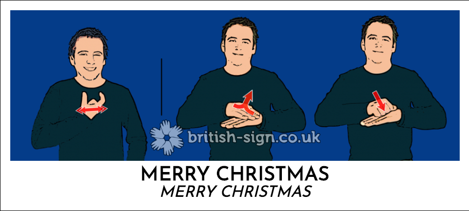 Merry Christmas in British Sign Language (BSL)