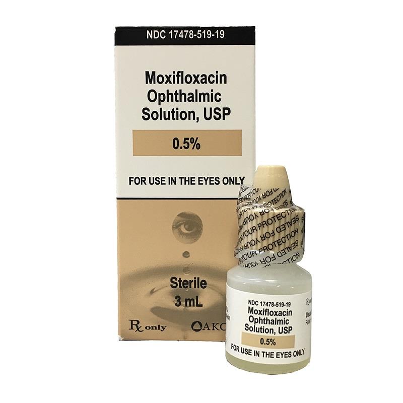 Moxifloxacin Ophthalmic Solution 0.5%, 3 ml