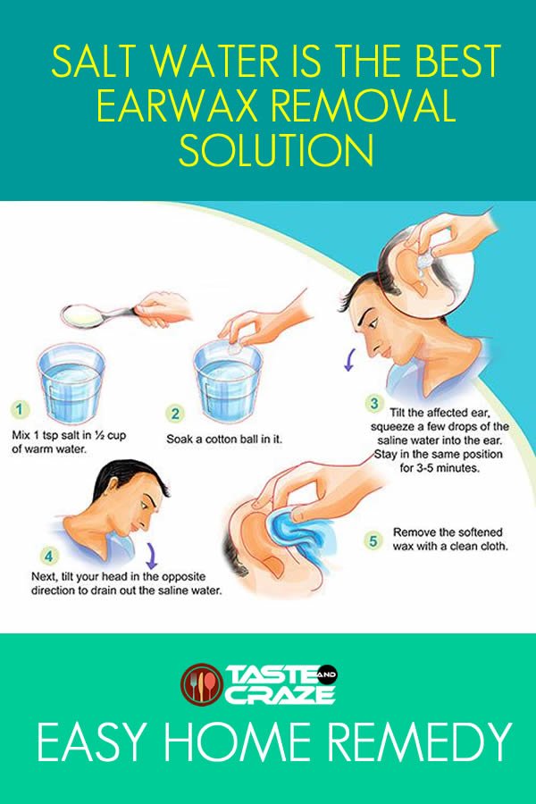 Salt Water Solution to best Earwax Removal â¢ TasteAndCraze