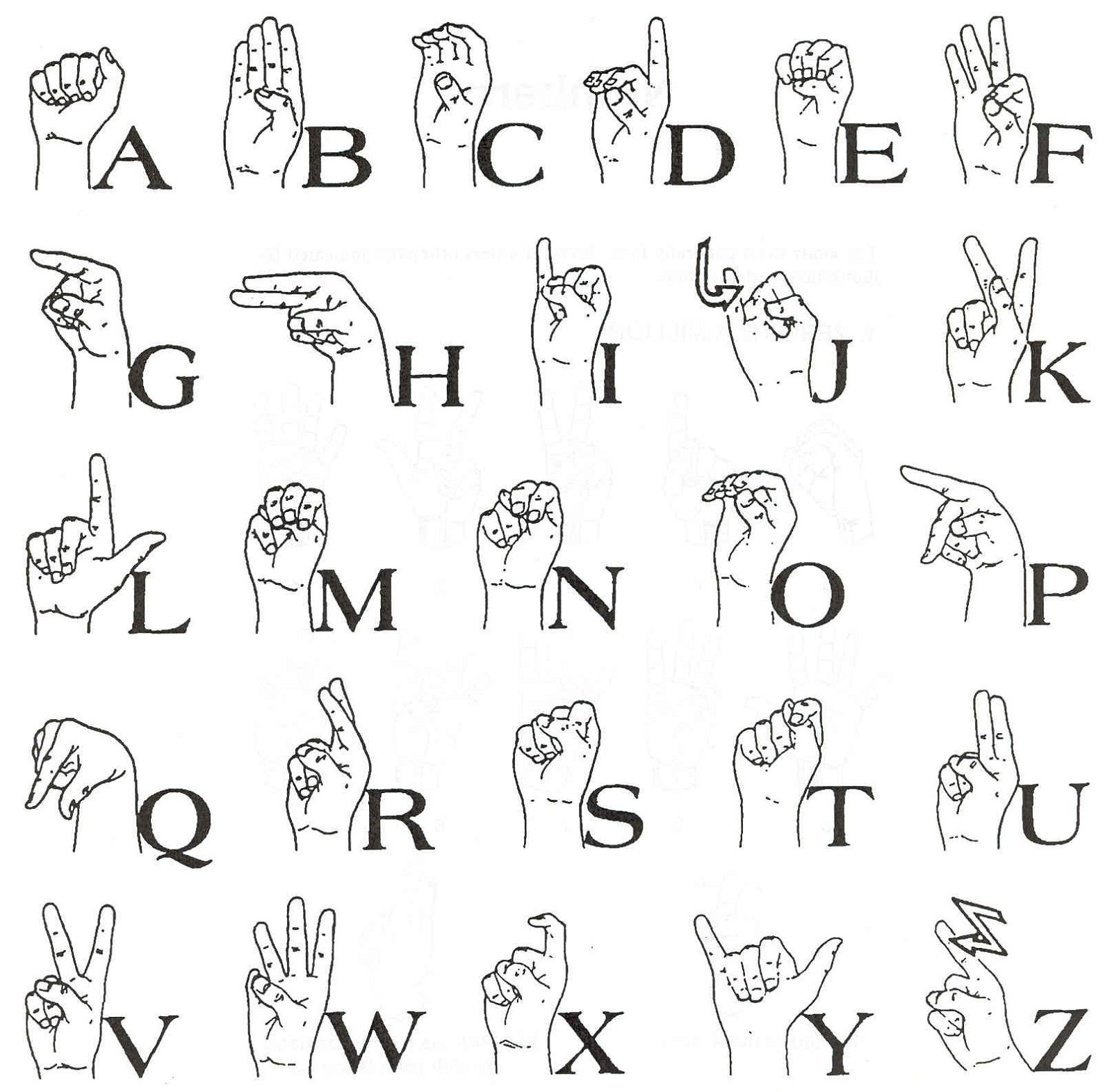 Sign Language Images Printable (With images)