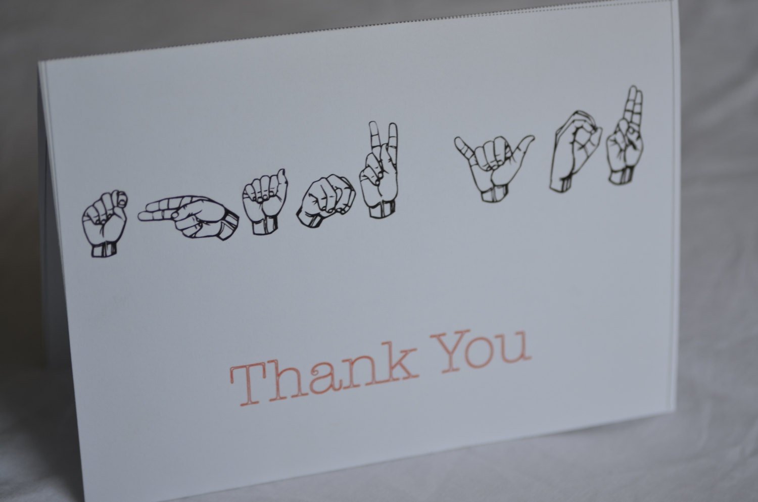Thank You Card in American Sign Language ASL