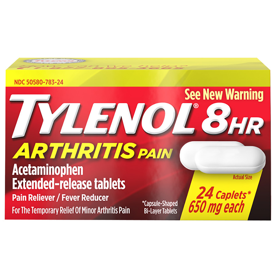 TYLENOL 8 HR Arthritis Pain, Extended Release, 24 Caplets ...