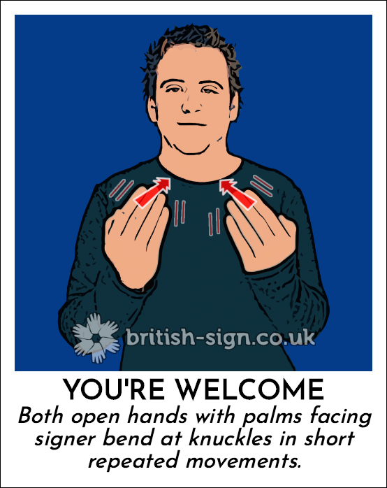 Youre Welcome in British Sign Language (BSL)